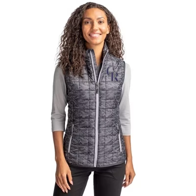 Женский утепленный жилет-фугу с принтом на молнии Rainier PrimaLoft® из эко-кожи Colorado Rockies Rainier PrimaLoft® черный