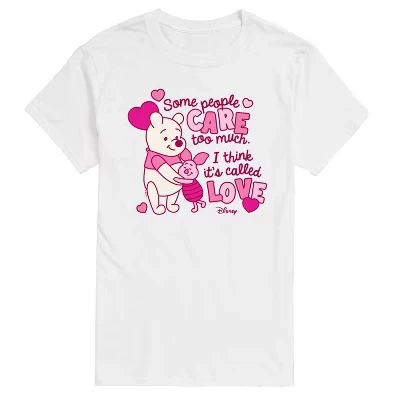 Мужская футболка с коротким рукавом Care Too Much Called Love с графическим рисунком белого цвета