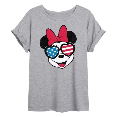 Женская футболка Americana Oversize с графическим рисунком heather grey
