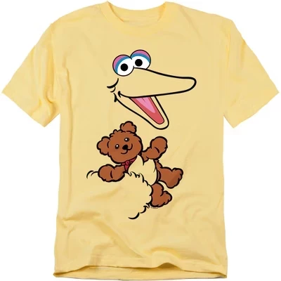 Мужская футболка с изображением радара Big Bird Radar Face banana
