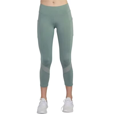 Женские капри Reebok Aspire компрессионные, зеленые