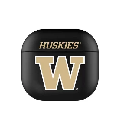 Чехол для AirPods Keyscaper NCAA Washington Huskies, черный