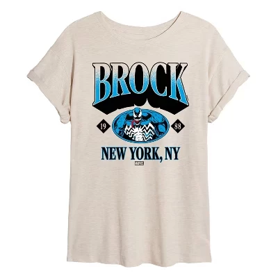 Women's -  - Venom Eddie Brock Oversized Graphic T-Shirt birch