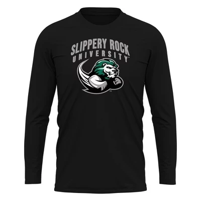 Мужской лонгслив NCAA Slippery Rock University, черный