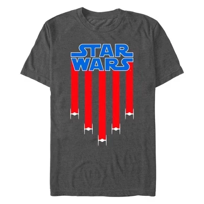 Мужская футболка Star Wars «TIE-файтеры», угольно-серая