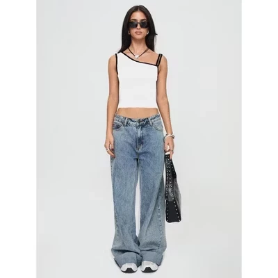 Женский топ Yesfashion, асимметричный, белый