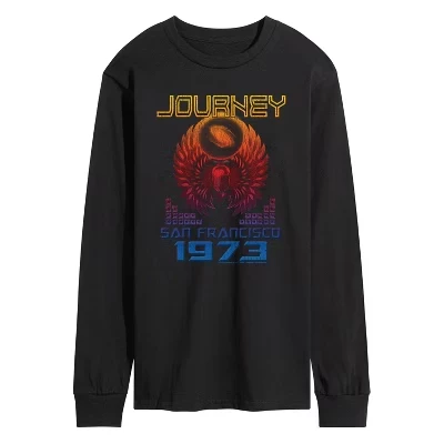 Мужская футболка с длинным рукавом и графическим рисунком San Francisco 1973, черная