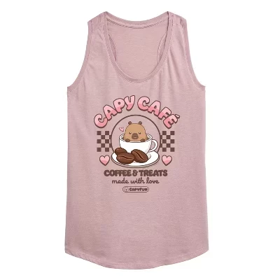 Женская спортивная майка Capy Cafe Graphic Racerback Tank heather orchid