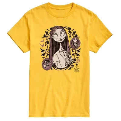 Мужская футболка Sally Art Nouveau с коротким рукавом и графическим рисунком, желтая