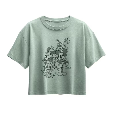 Футболка для девочек Disney Sketchy Mickey, мятная