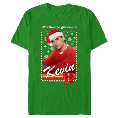 Мужская футболка Kevin All I Want for Christmas от Kevin All I Want на Рождество