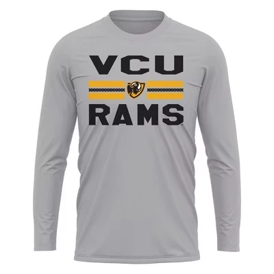 Мужской лонгслив NCAA VCU, серый меланж
