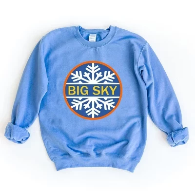 Женский свитшот Simply Sage Market «Big Sky», синий