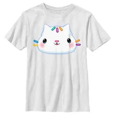 Футболка Cakey Paws Big Face для мальчика, белая