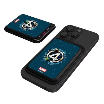 Значок Marvel Fantastic 4 Черный магнитный кошелек для кредитных карт fantastic four