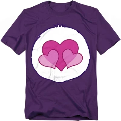 Мужская футболка Care Bears Harmony Belly, фиолетовая