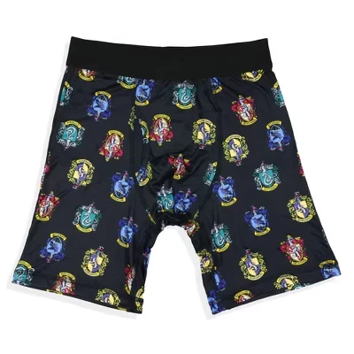 Мужские боксеры Intimo Harry Potter с гербами Хогвартса, черные
