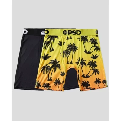 Мужские брифы PSD Tropic Sunrise 2 шт., Palm Sunrise/черный