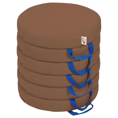 Набор подушек ECR4Kids SoftZone, 6 шт., шоколадный