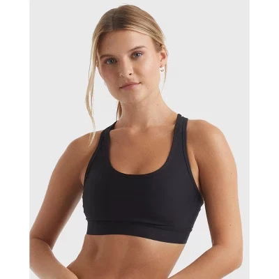 Женский спортивный топ Hanes с компрессией, черный