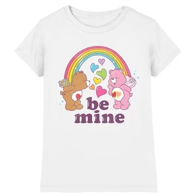 Girl's  Be Mine Valentine T-Shirt white