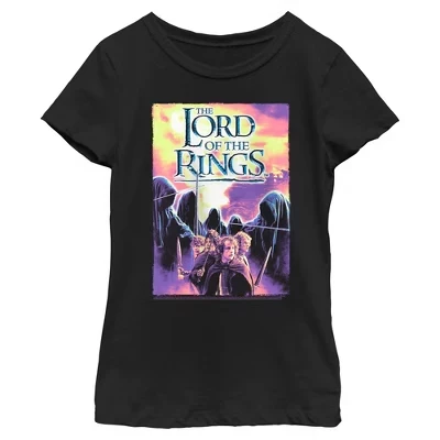 Футболка с постером Girls Fellowship of the Ring Темные всадники черная