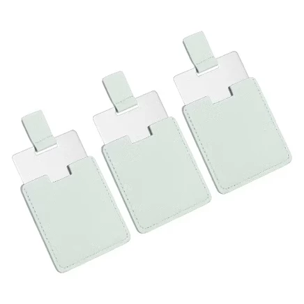 Зеркало Unique Bargains в кожаном чехле, 3 шт., синее