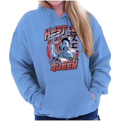 Уличный боец Chun Li Hustle Queen Толстовка с капюшоном Женская лицензированная