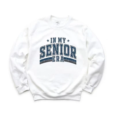 Женская толстовка с рисунком белого цвета My Senior Era