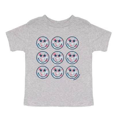 Детская футболка The Juniper Shop Patriotic Stars, серая