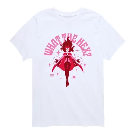Футболка с коротким рукавом Scarlet Witch What the Hex с графическим рисунком белого цвета