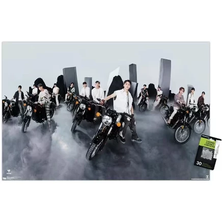 Постер SEVENTEEN Pioneer 57×86 см, прозрачные кнопки