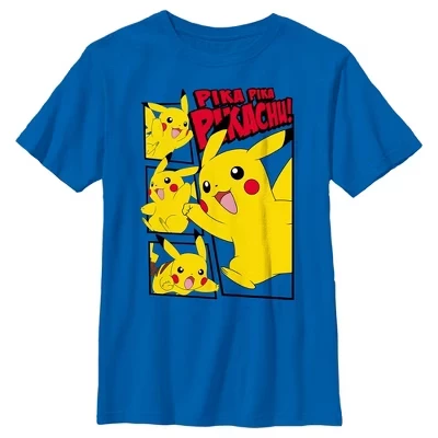Футболка для мальчиков Pokemon Pikachu, синяя