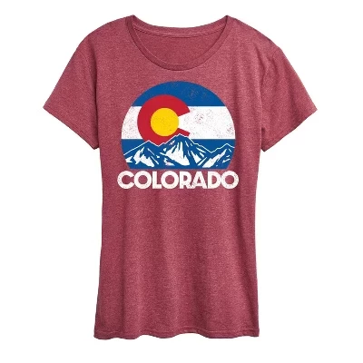 Женская футболка Instant Message Colorado, бордовая
