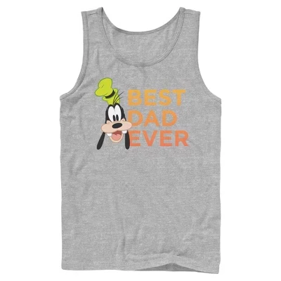 Мужская майка Mickey & Friends Father's Day, лучшая майка для папы-гуфи на свете, спортивная майка heather