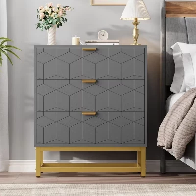 Комод SunnyFurn U7 с 3 ящиками, белый
