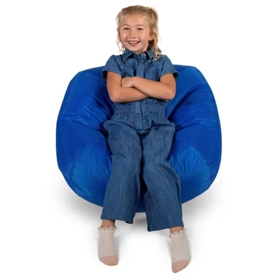 Классическое кресло-мешок Bean Bag, прочная смесь полиэстера и нейлона, детский сапфир