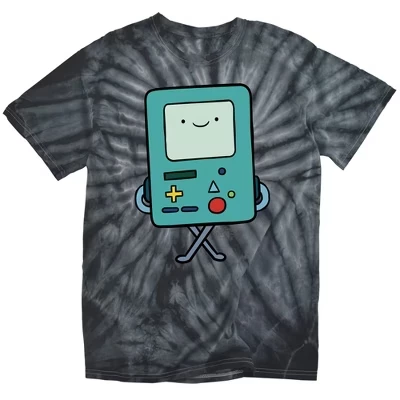 Мужская футболка ADVENTURE TIME BMO тай-дай, черная