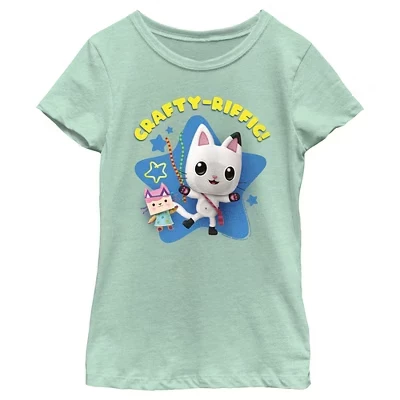 Girl's DreamWorks: Футболка Pandy Paws Crafty-Riffic мятного цвета