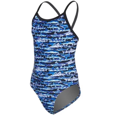 Детский слитный купальник Sporti Shark, синий