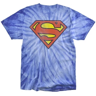 Мужская футболка Superman DC Retro Supes тай-дай, королевская
