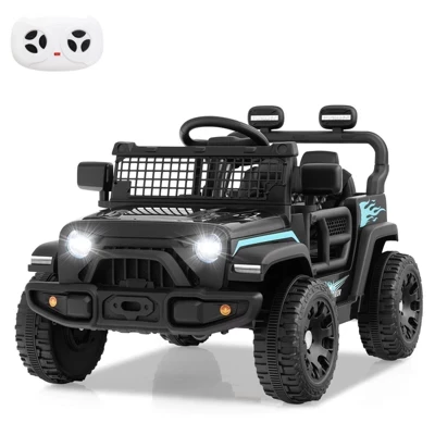 12V Kids Ride on Truck Car Электромобиль на батарейках с дистанционным управлением Белый/Фиолетовый/Красный /Синий/Черный/Розовый черный
