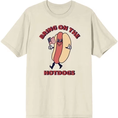 Мужская футболка с коротким рукавом Americana Bring On The Hot Dogs натуральная