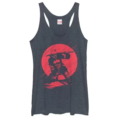 Женская спортивная майка Deadpool Sunset Streaks Racerback на бретелях