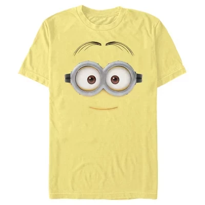 Мужская футболка Minions Small Smile Dave Big Face с бананом
