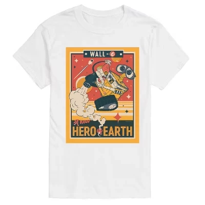 Мужская футболка New Hero of the Earth с коротким рукавом и рисунком, белая