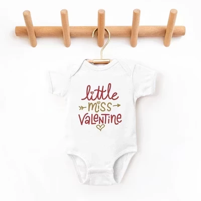 Детское боди Little Miss Valentine белого цвета