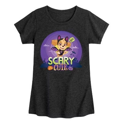 Футболка для девочек Paw Patrol Halloween Skye, черная