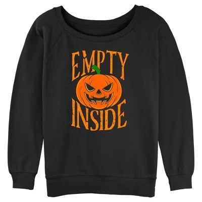 Женская толстовка Juniors Womens Lost Gods Halloween Пустая внутри черный
