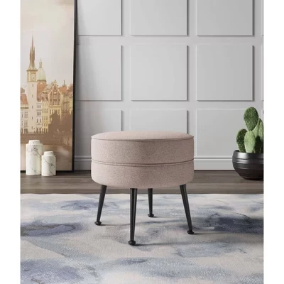 Пуф Manhattan Comfort Bailey из полиэстера, черный